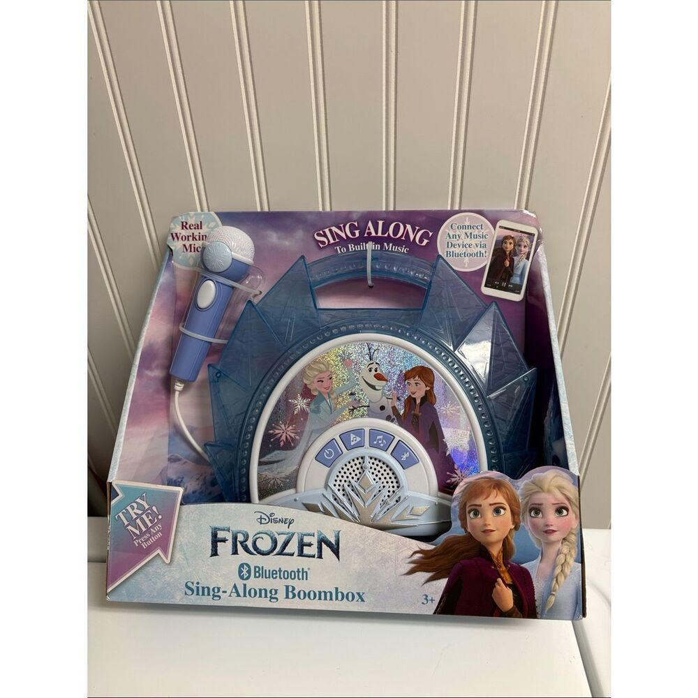 NIB Disney Frozen Bluetooth Sing-Along Boombox